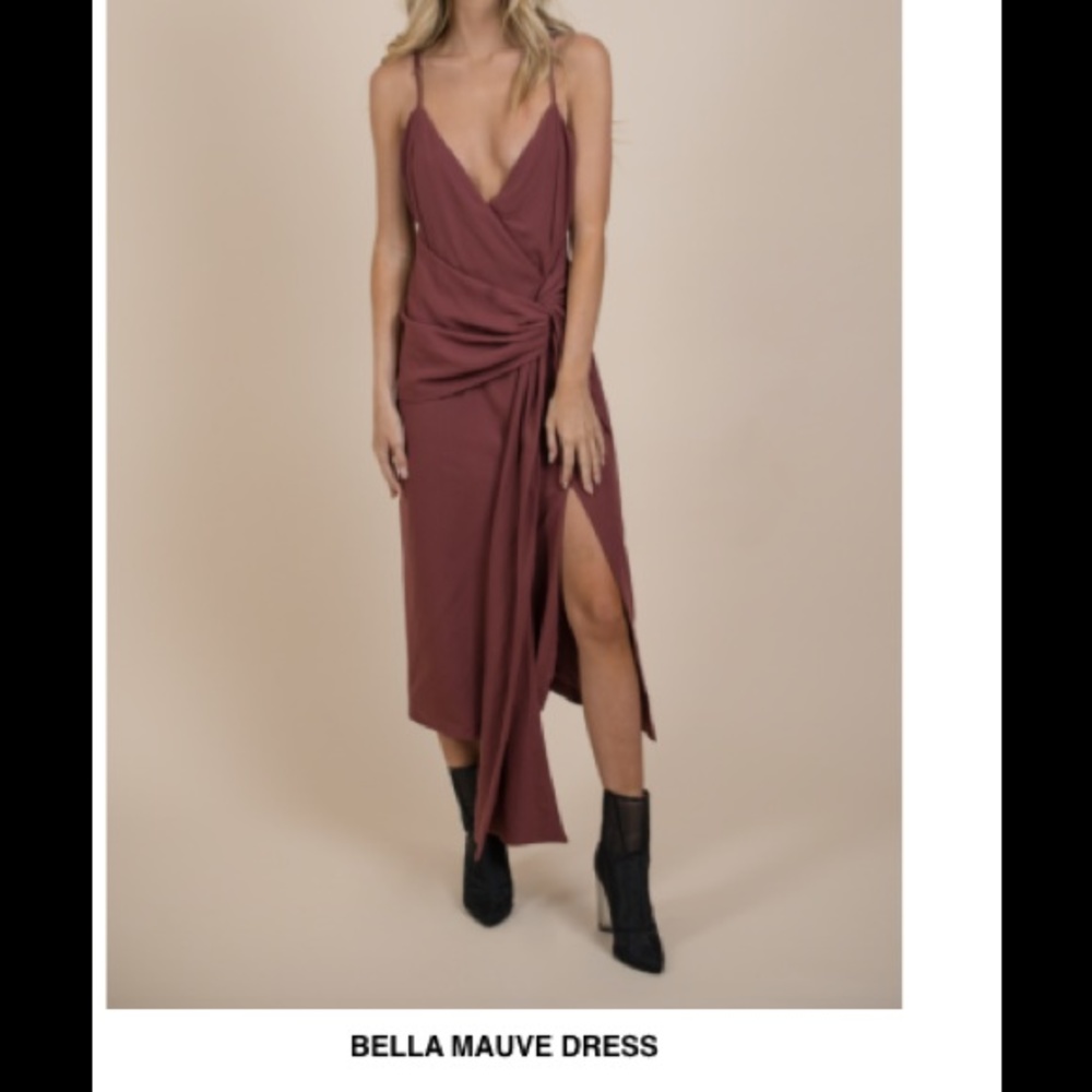 Mauve maxi dress